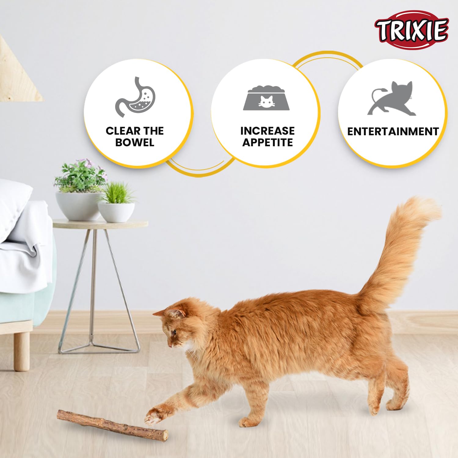 MATATABI BROOM 16CM CAT TOY