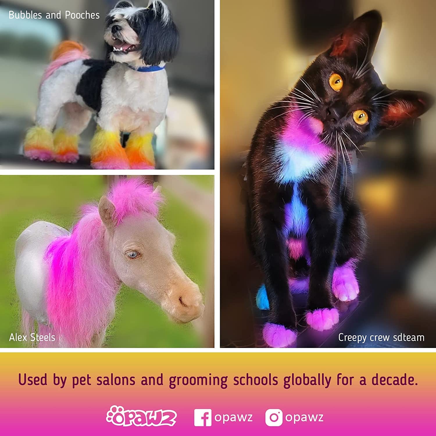 OPAWZ SEMI PERMANENT PET HAIR DYE STRAWBERRY RED 150G