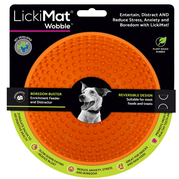 LICKIMAT WOBBLE ORANGE