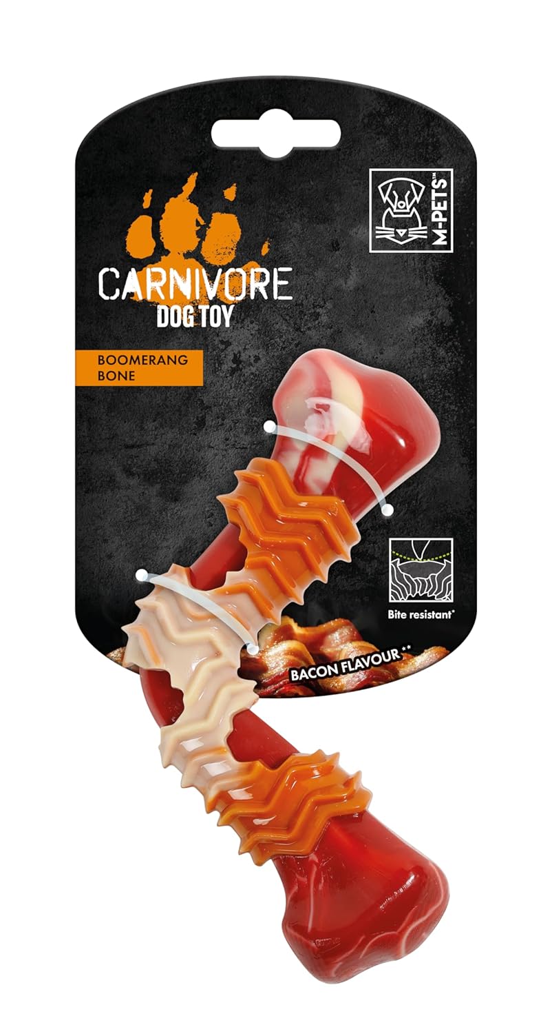M PET CARNIVORE BOOMERANG BONE BACON SCENTED S