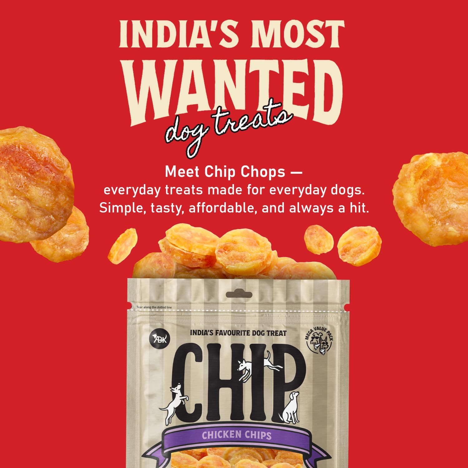 CHIP CHOPS CHICKEN CHIPS COINS 250G