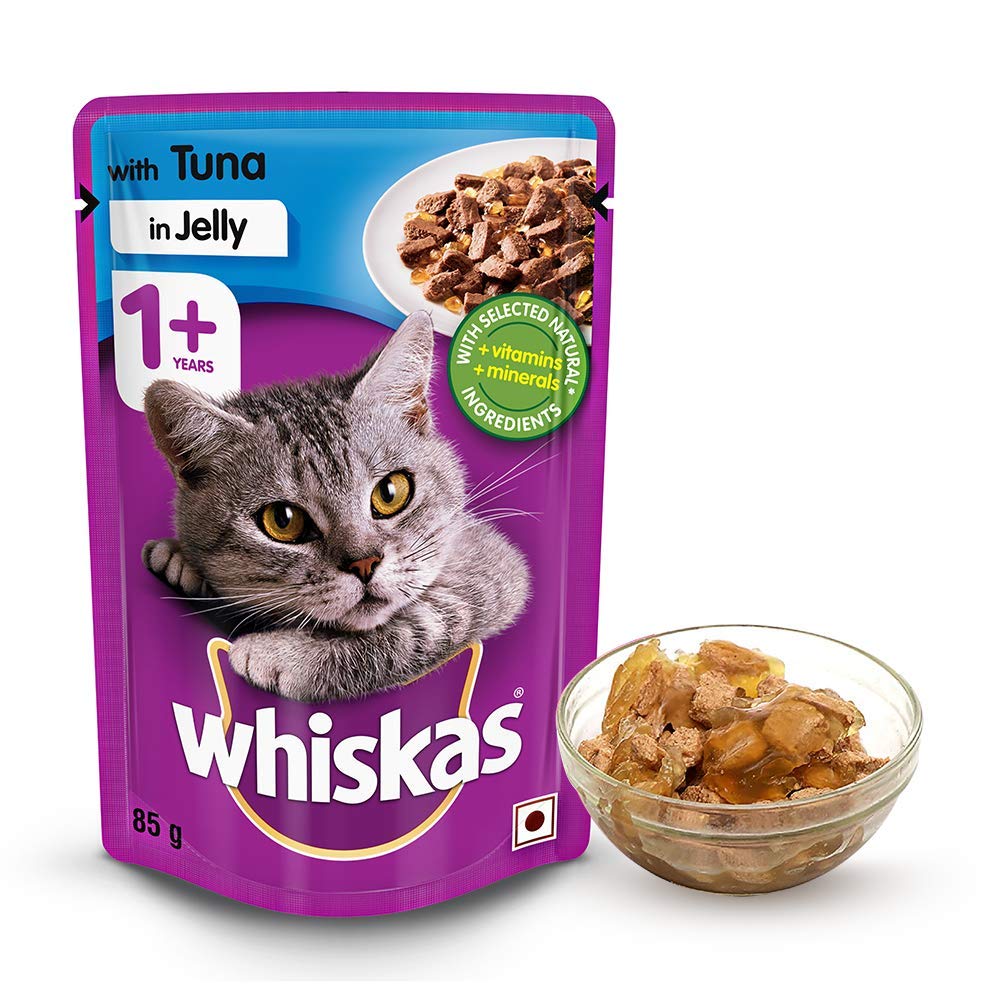 WHISKAS ADULT TUNA IN JELLY 85G