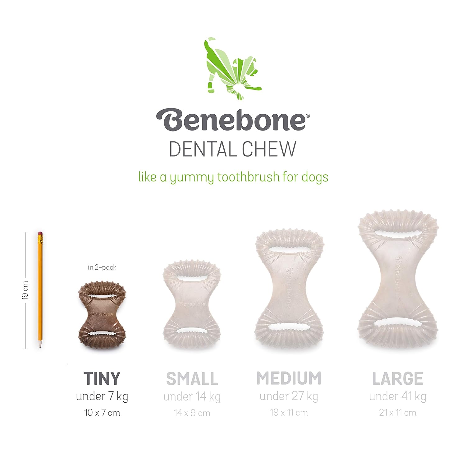 PW BENEBONE 2 PACK DENTAL CHEW WISHBONE BACON TINY