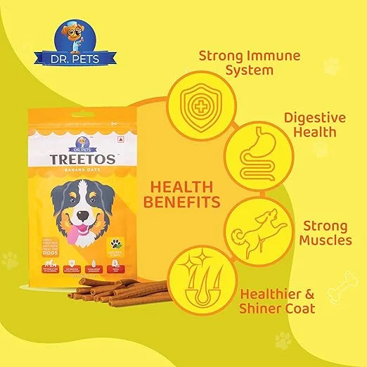 DR PET TREETOS BANANA OATS 70G