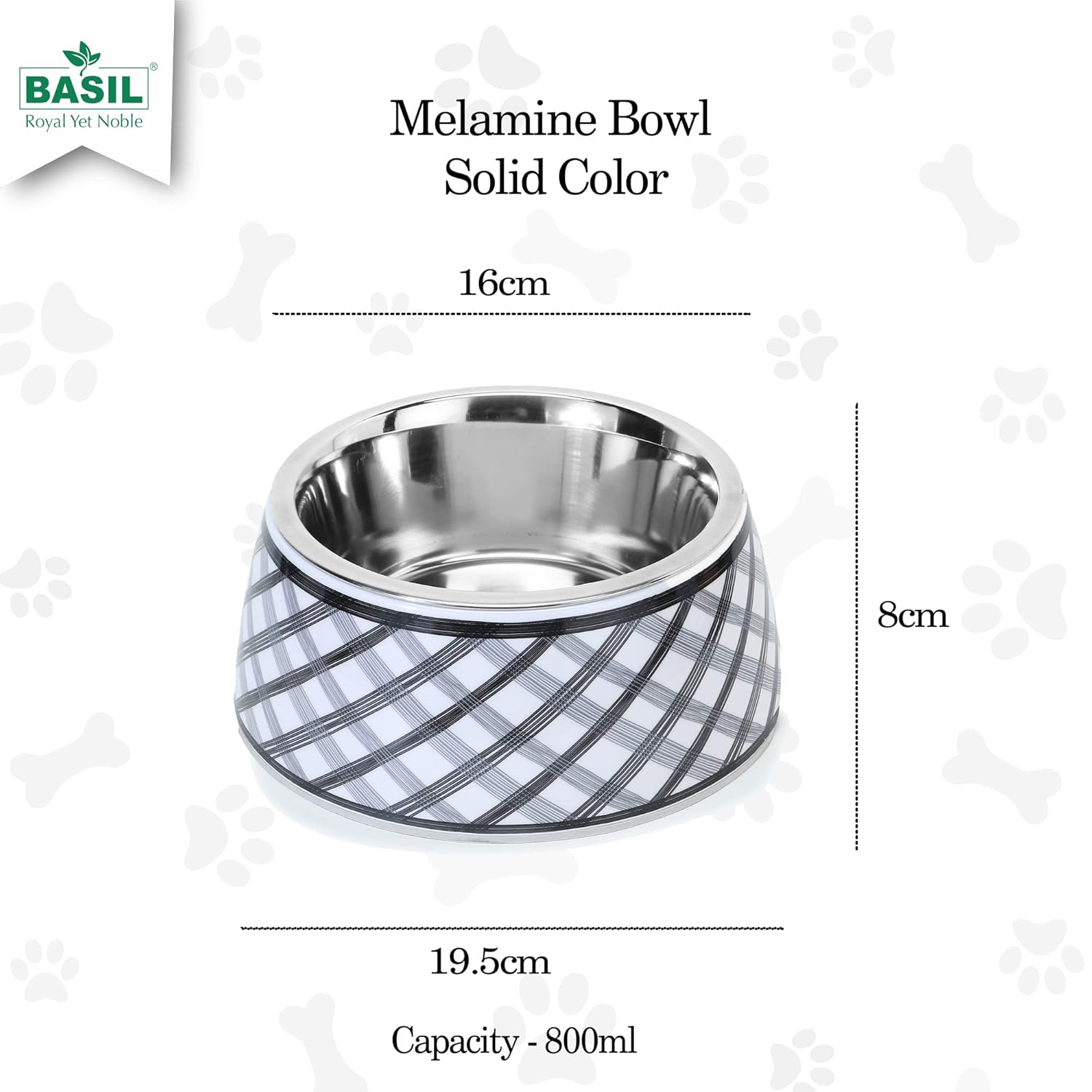 BASIL BOWL MELAMINE CERAMIC