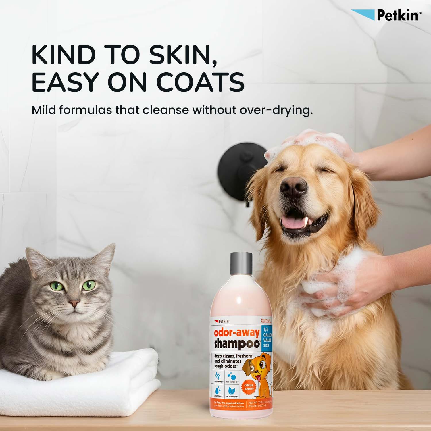PETKIN ODOR AWAY SHAMPOO 1000ML