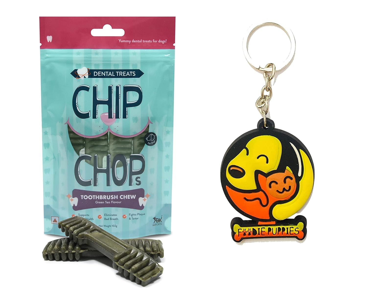 CHIP CHOPS TOOTHBRUSH CHEWGREEN TEA FLAVOR