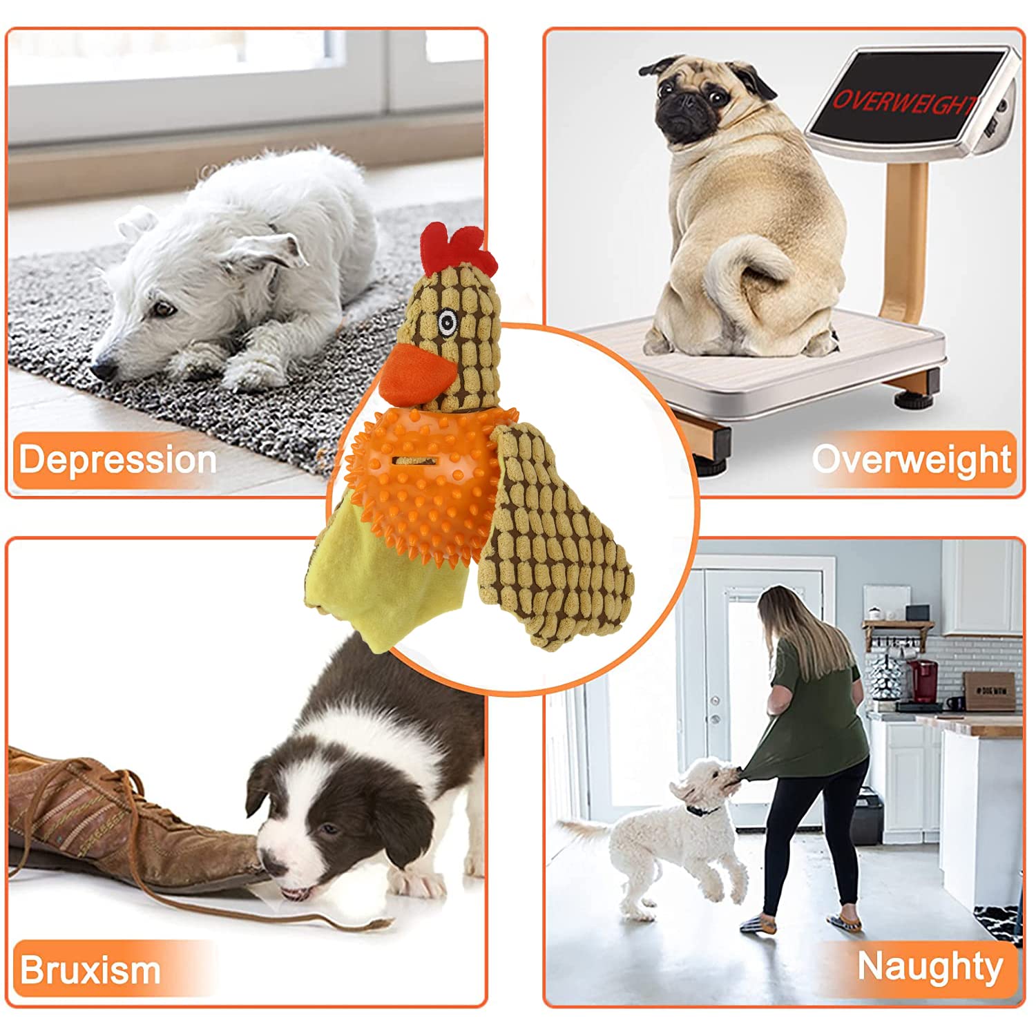 BASIL TOY PLUSH BIRD FLAMINGO CHICKEN TPR