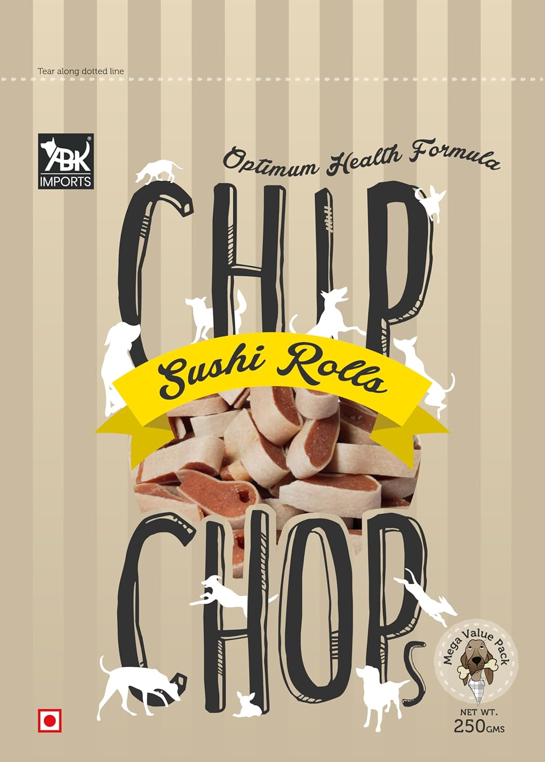 CHIP CHOP SUSHI ROLLS 250G