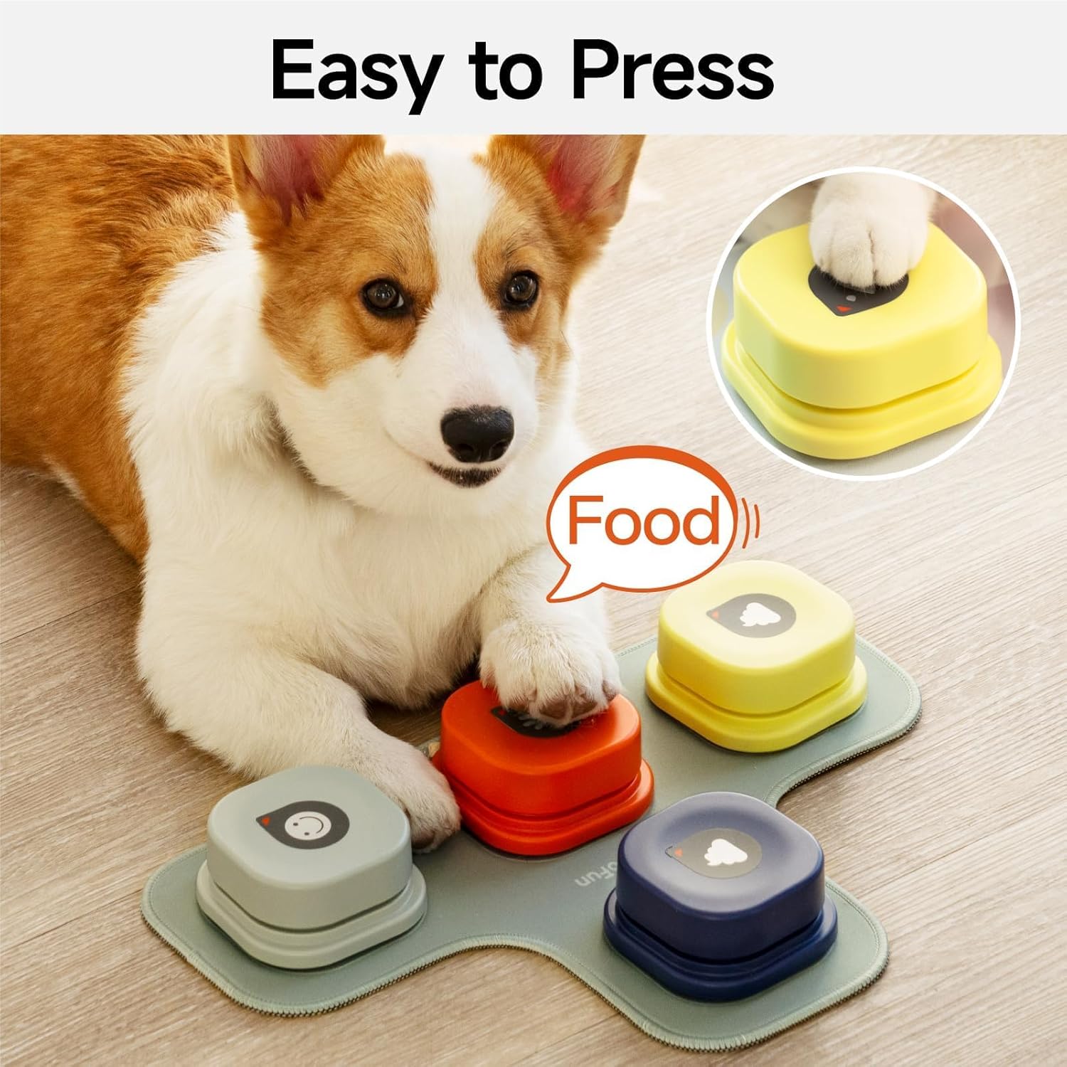 PW MEWOOFUN SET 4 RECORDABLE PET  BUZZERS