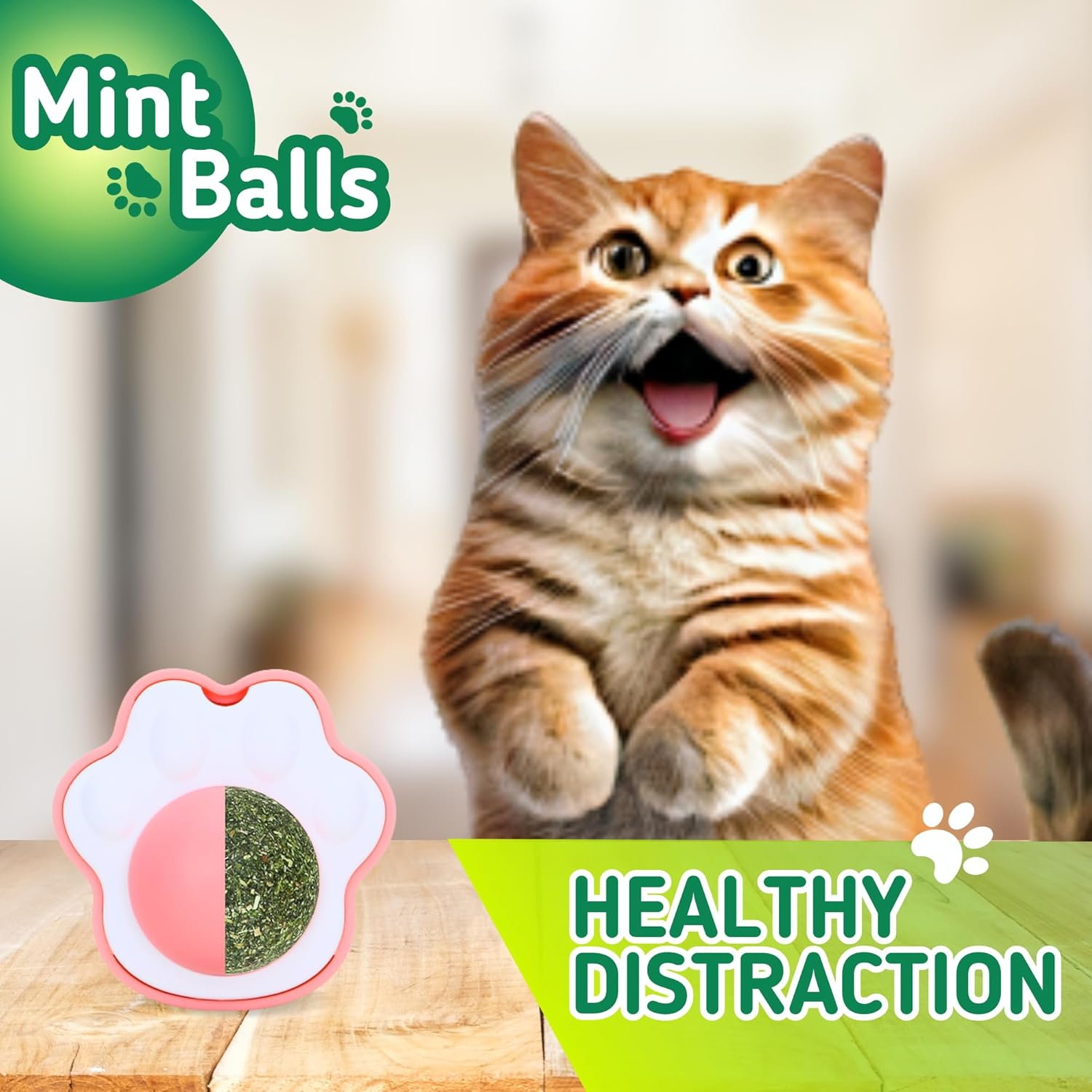 BASIL TOY CATNIP MINT BALL