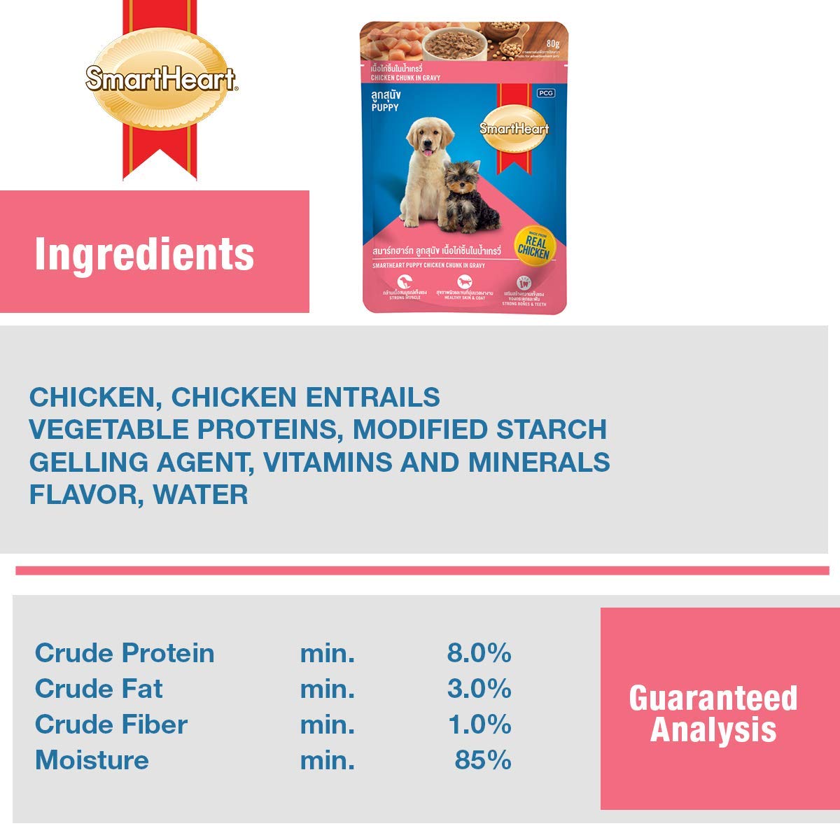 SH POUCH CHICKEN GRAVY PUPPY 80GM