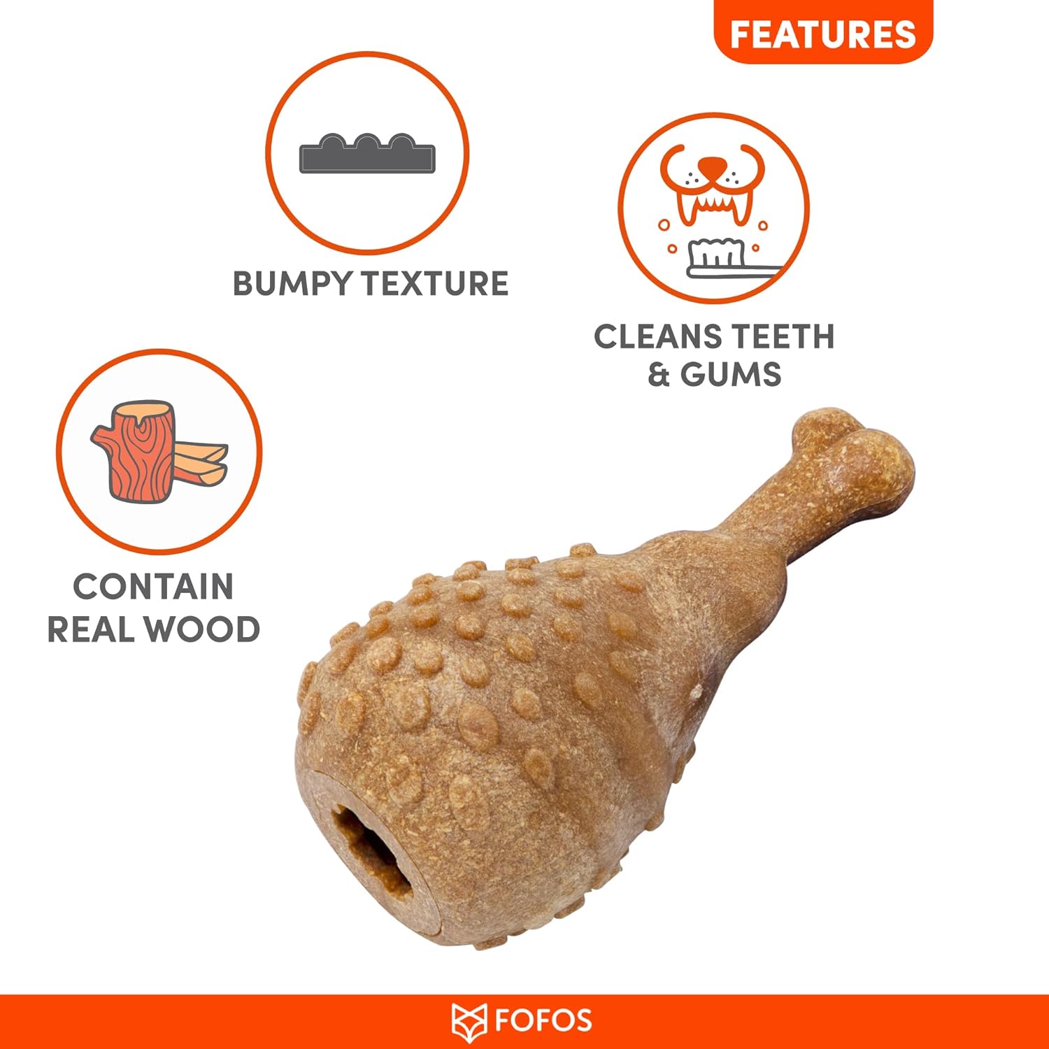 BARKBUTLER FOFOS WOODPLAY DRUMSTICK