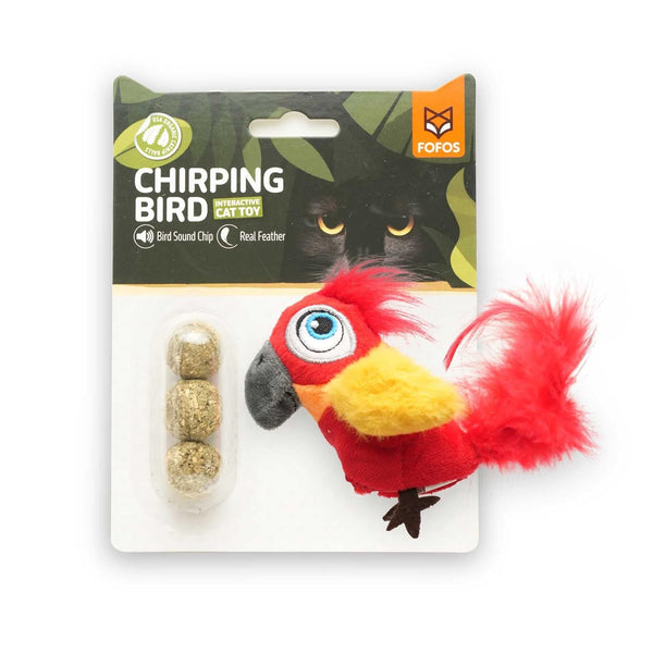 FOFOS PARROT WITH CATNIP BALLS