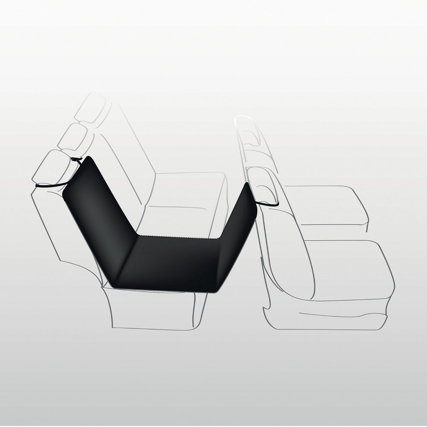 CAR SEAT COVER 1.40X1.45M BLACK BEIGE