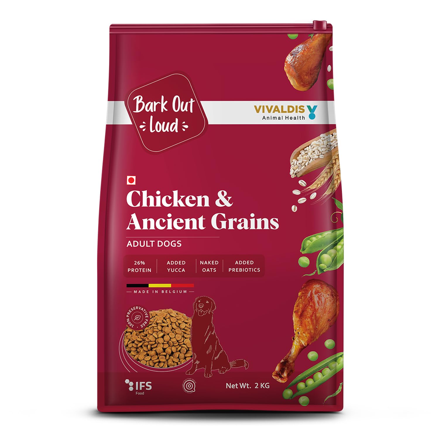 BOL ADULT CHICKEN AND ANCIENT GRAINS 2KG