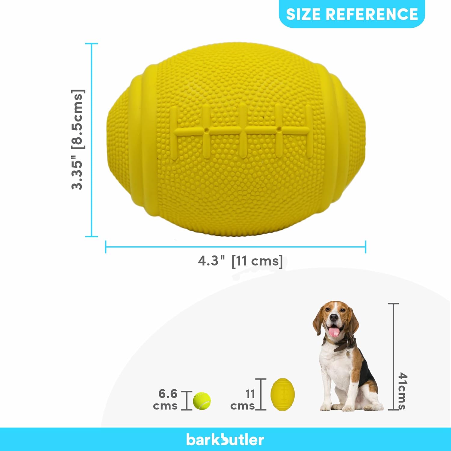 BARKBUTLER JUST A FOOTBALL LARGE YELLOW