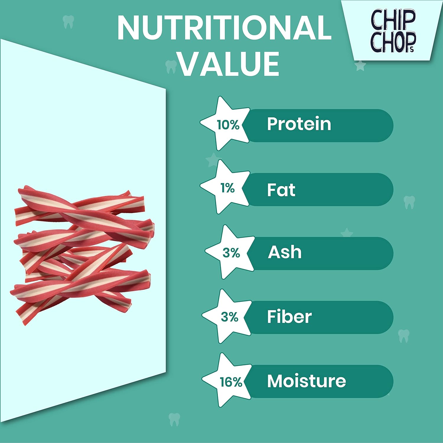 CHIP CHOPS DENTAL TWIST CHICKEN AND CRANBERRY FLAVOUR 90G