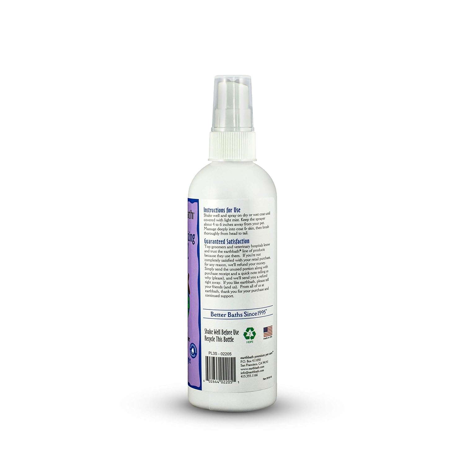 EARTHBATH LAVENDER GROOMING SPRITZ