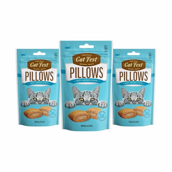 CATFEST PILLOWS WITH SALMON CREAM 30GM