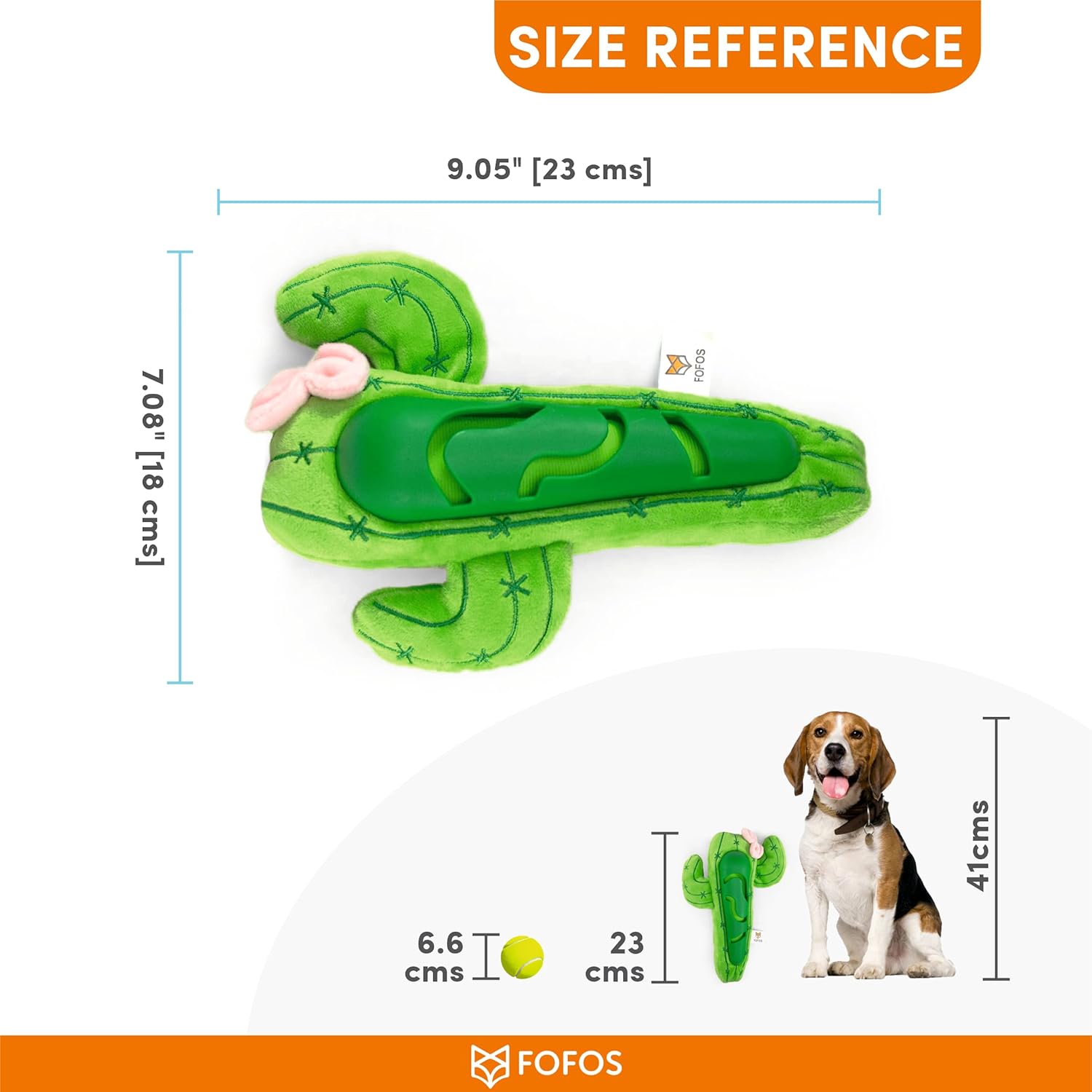 FOFOS CUTE TREAT TOY CACTUS