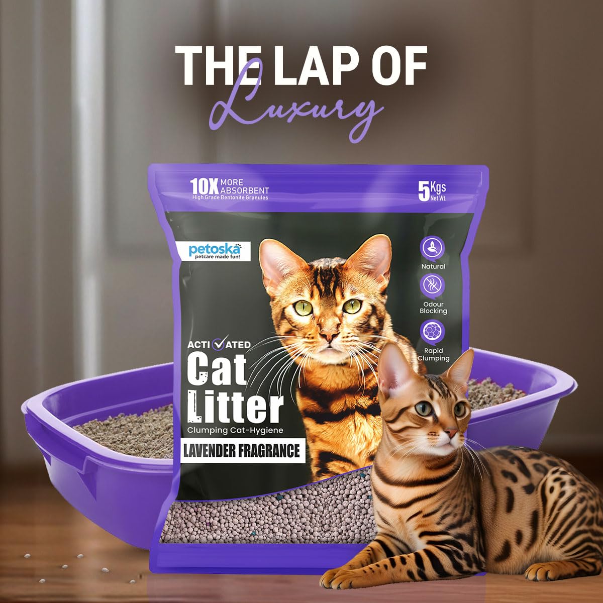 BEST CLEAN CAT LITTER LAVENDER 5KG