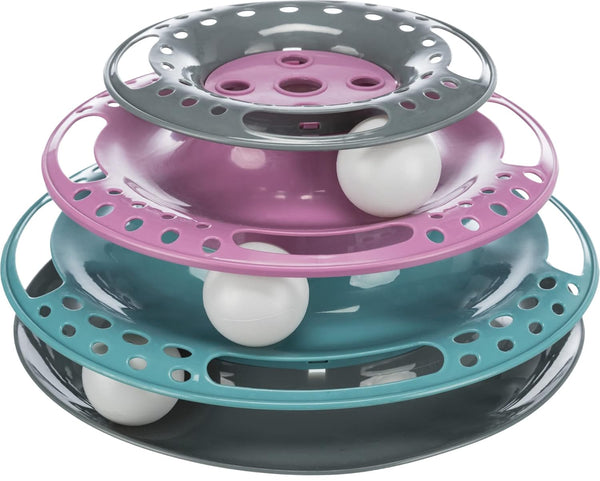 CAT CIRCLE TOWER CATCH THE BALLS 25X13 CM HEIGHT 13 CM