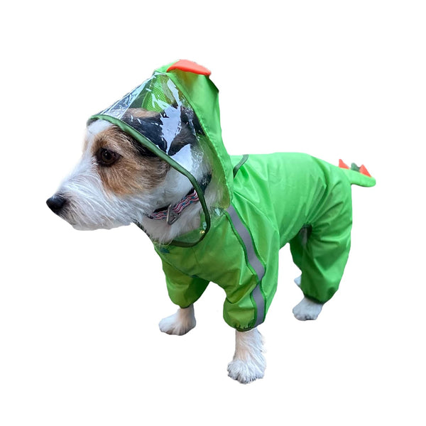 BARKBUTLER FOFOS PET RAINCOAT DINOSAUR M 32CM