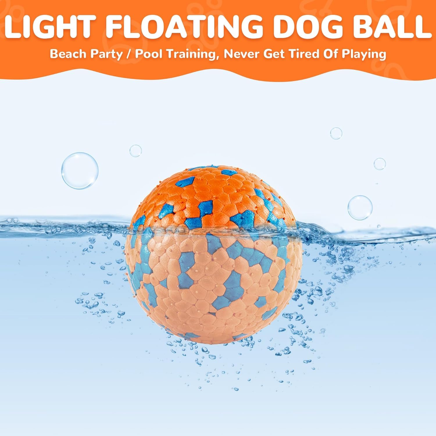 PETAHOLIC FLOATING MOLECULE SMALL TOY ORANGE