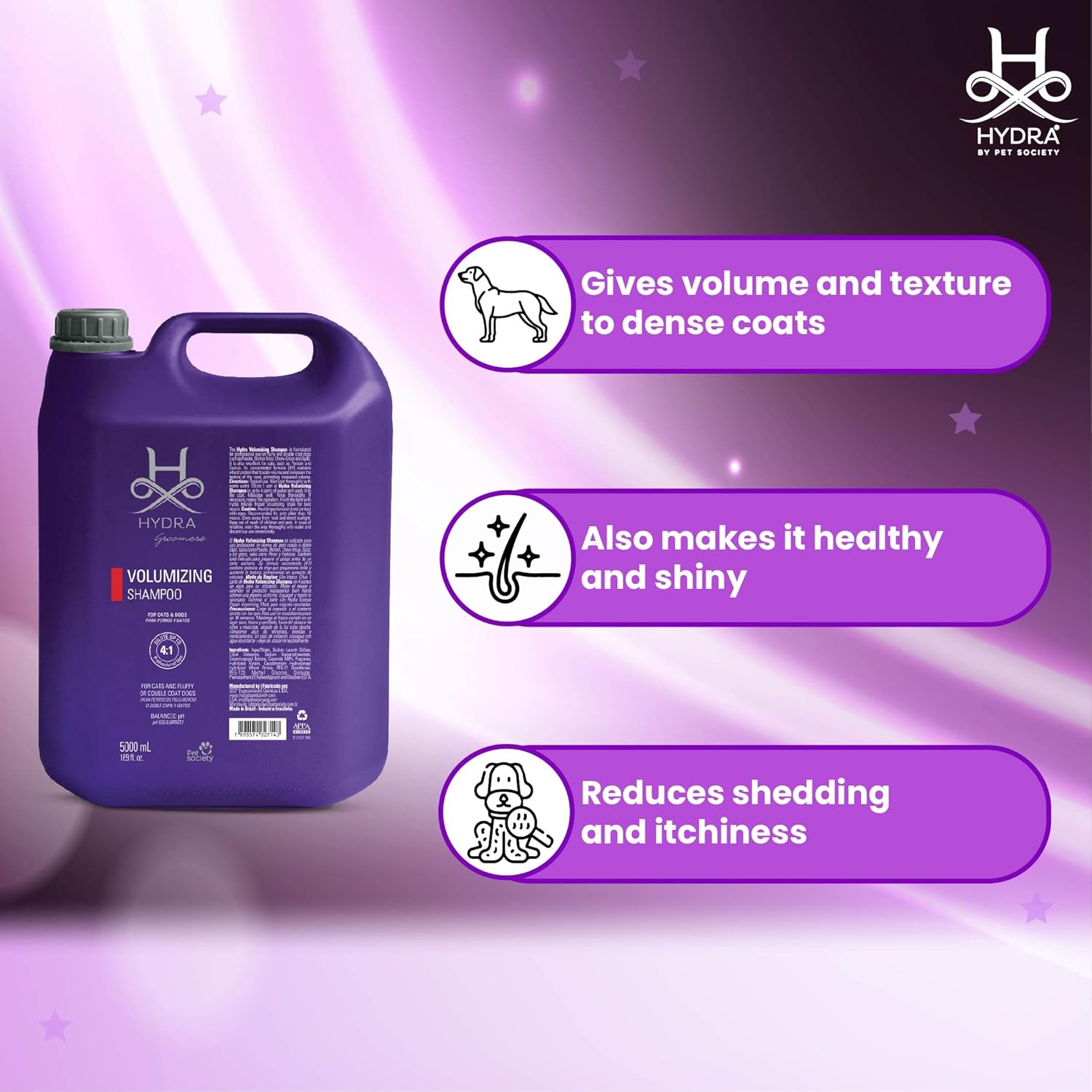 HYDRA GROOMERS MOISTURIZING SHAMPOO 5 LITRE