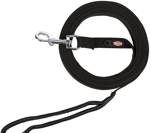 TRIXIE TRACKING LEASH FLAT STRAP M L 5M 20MM BLACK