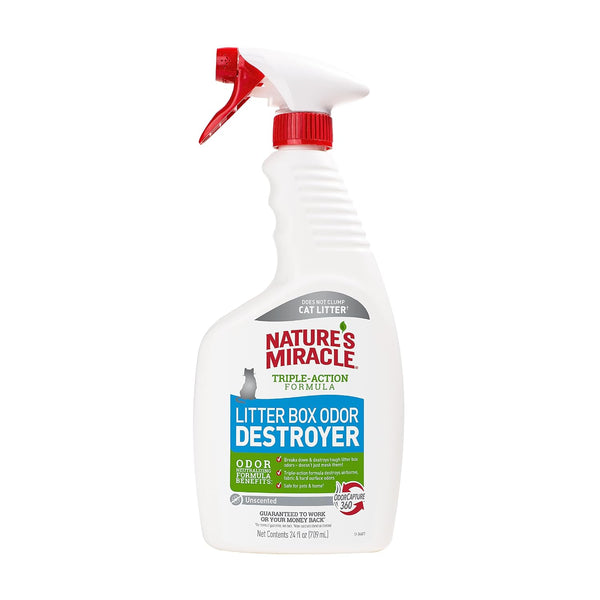 NATURES MIRACLE JFC LITTER PAN ODOUR DESTROYER UNSCENTED 24 OZ