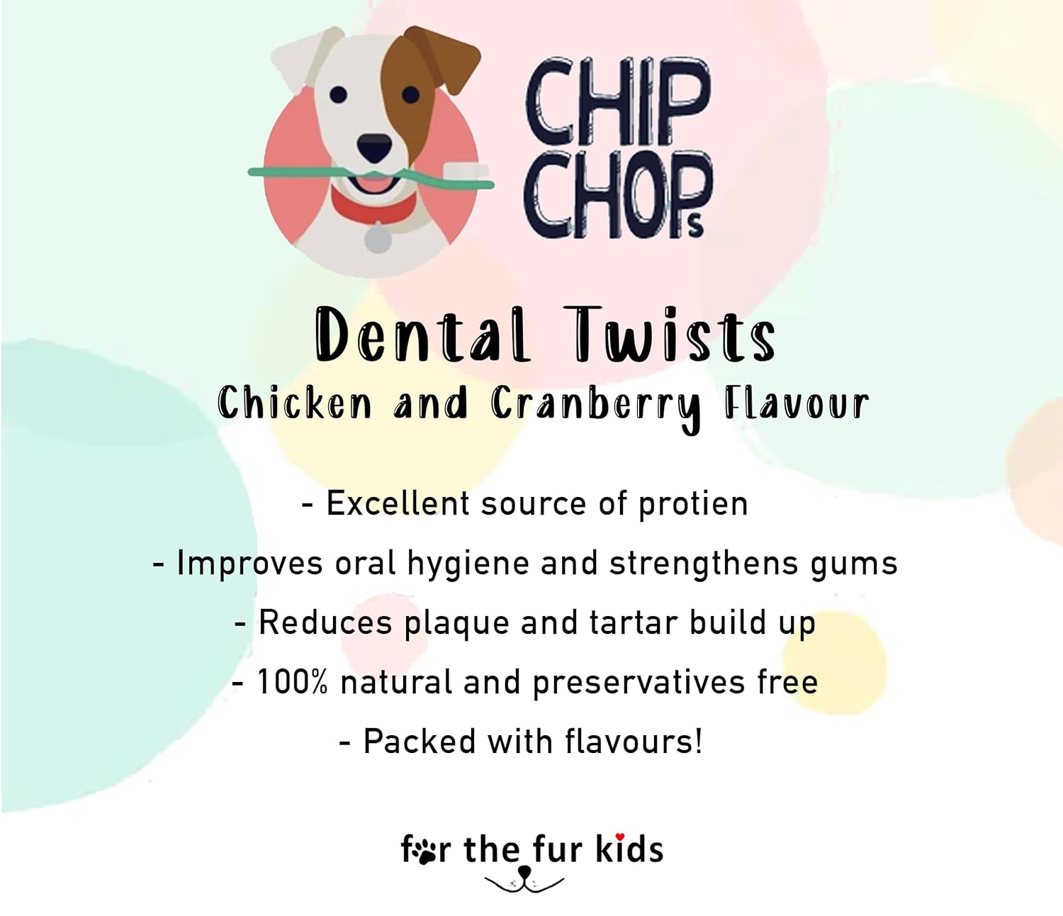 CHIP CHOPS PEANUT BUTTER TWISTS CHICKEN AND PEANUT BUTTER FLAVOR 100G