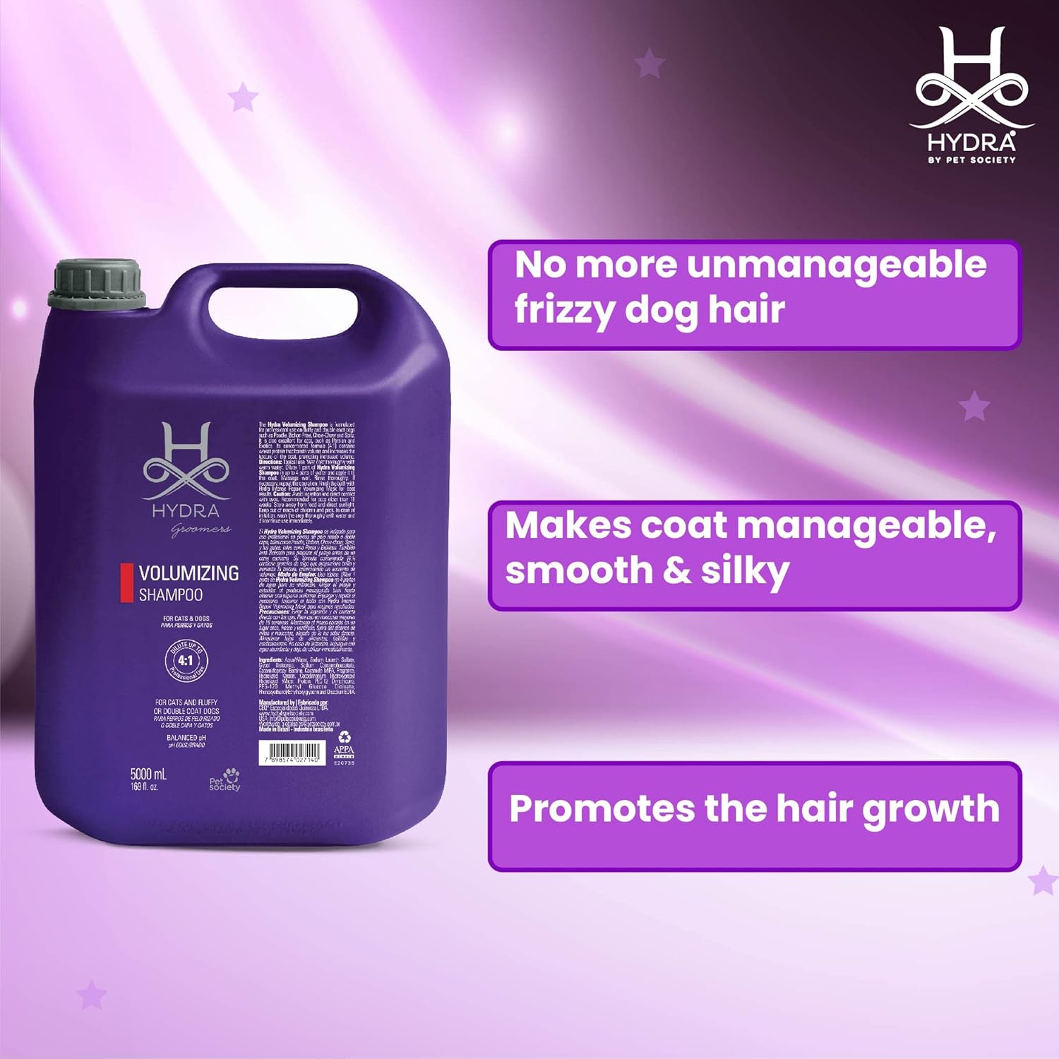 HYDRA GROOMERS MOISTURIZING SHAMPOO 5 LITRE