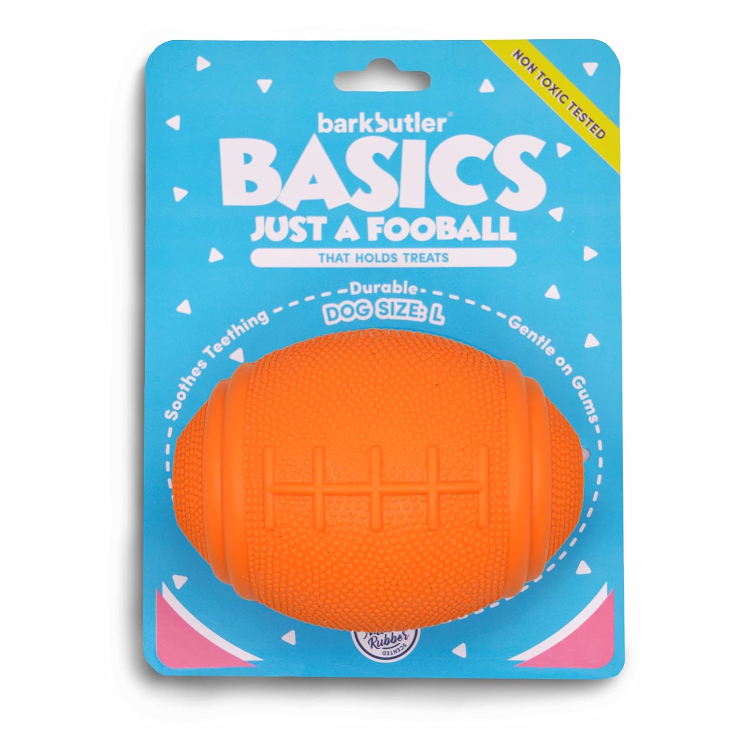BARKBUTLER JUST A FOOTBALL LARGE ORANGE