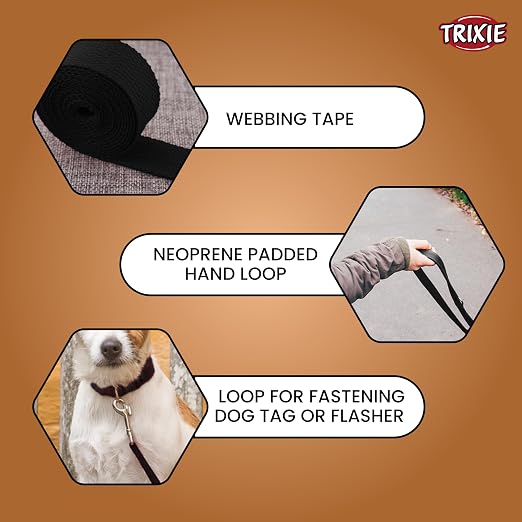 TRIXIE PREMIUM LEASH XS S 1.2M 15MM OCEAN