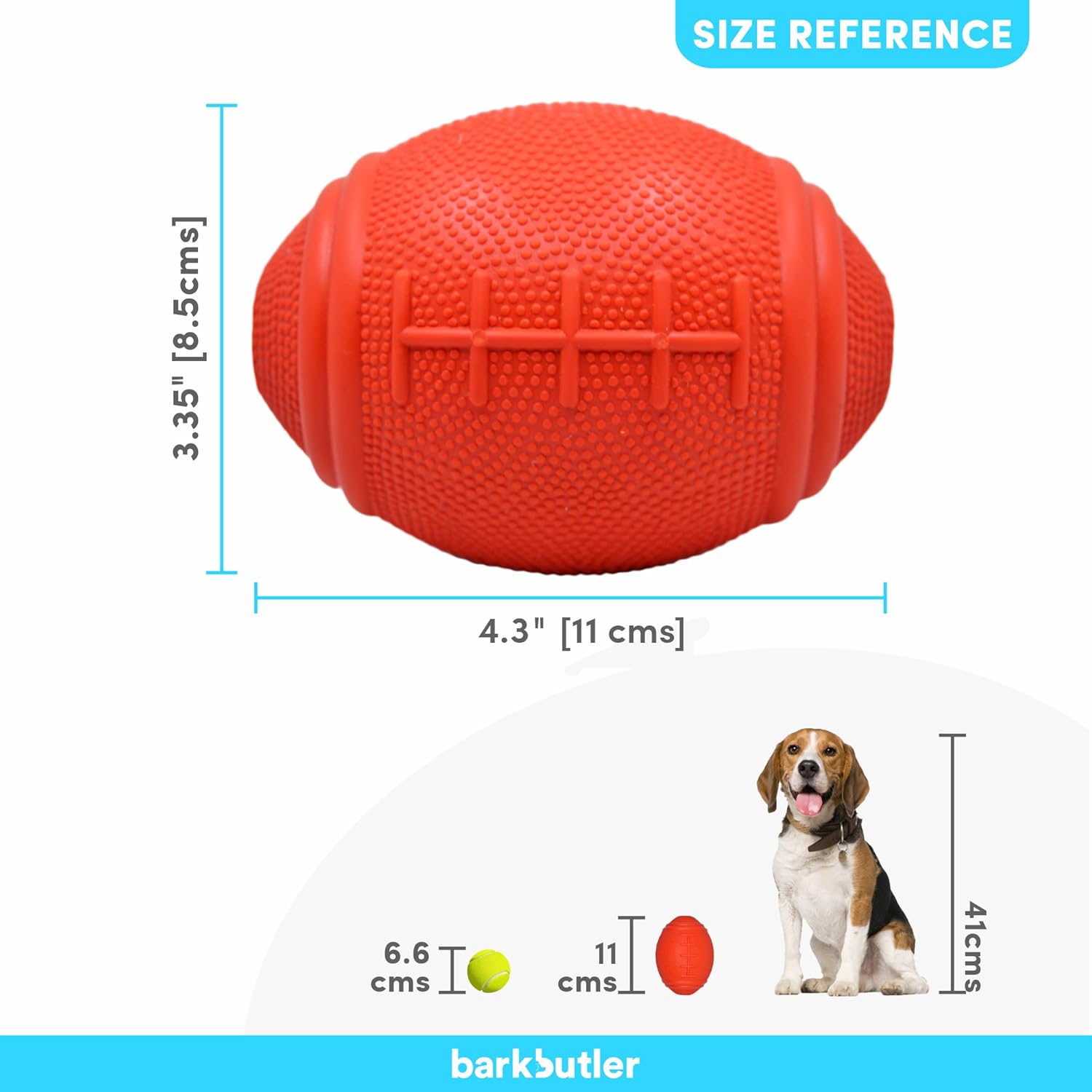 BARKBUTLER JUST A FOOTBALL LARGE RED