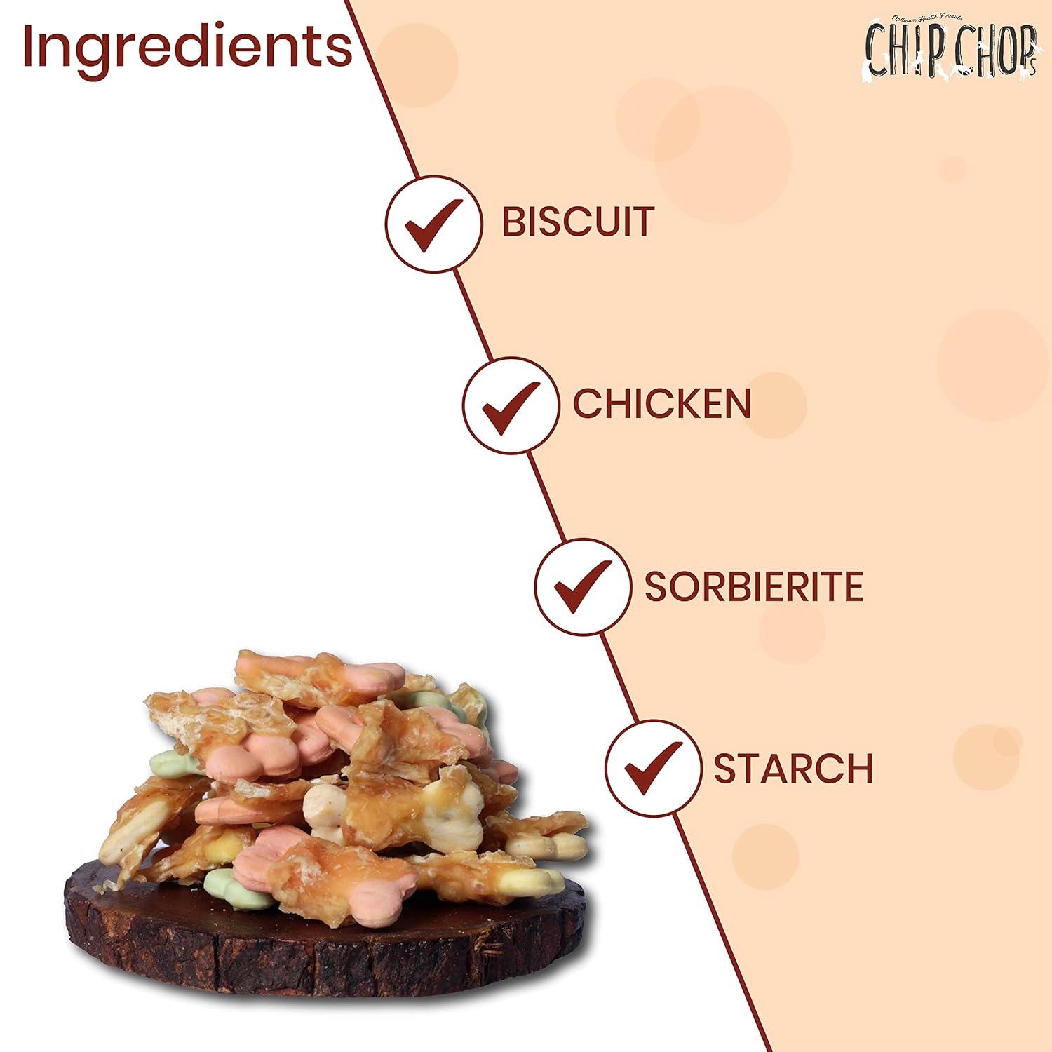 CHIP CHOP BISCUIT TWINED WITH CHICKEN 70G