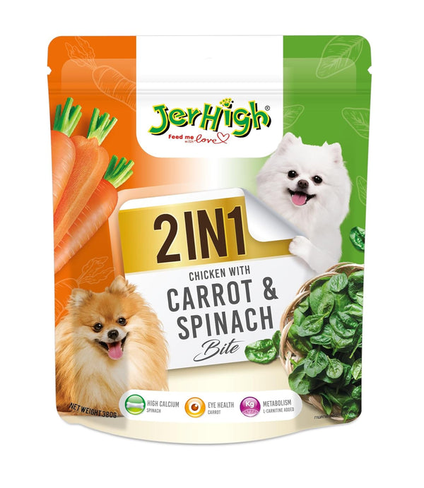 JERHIGH CARROT SPINACH 2 IN 1 380GM