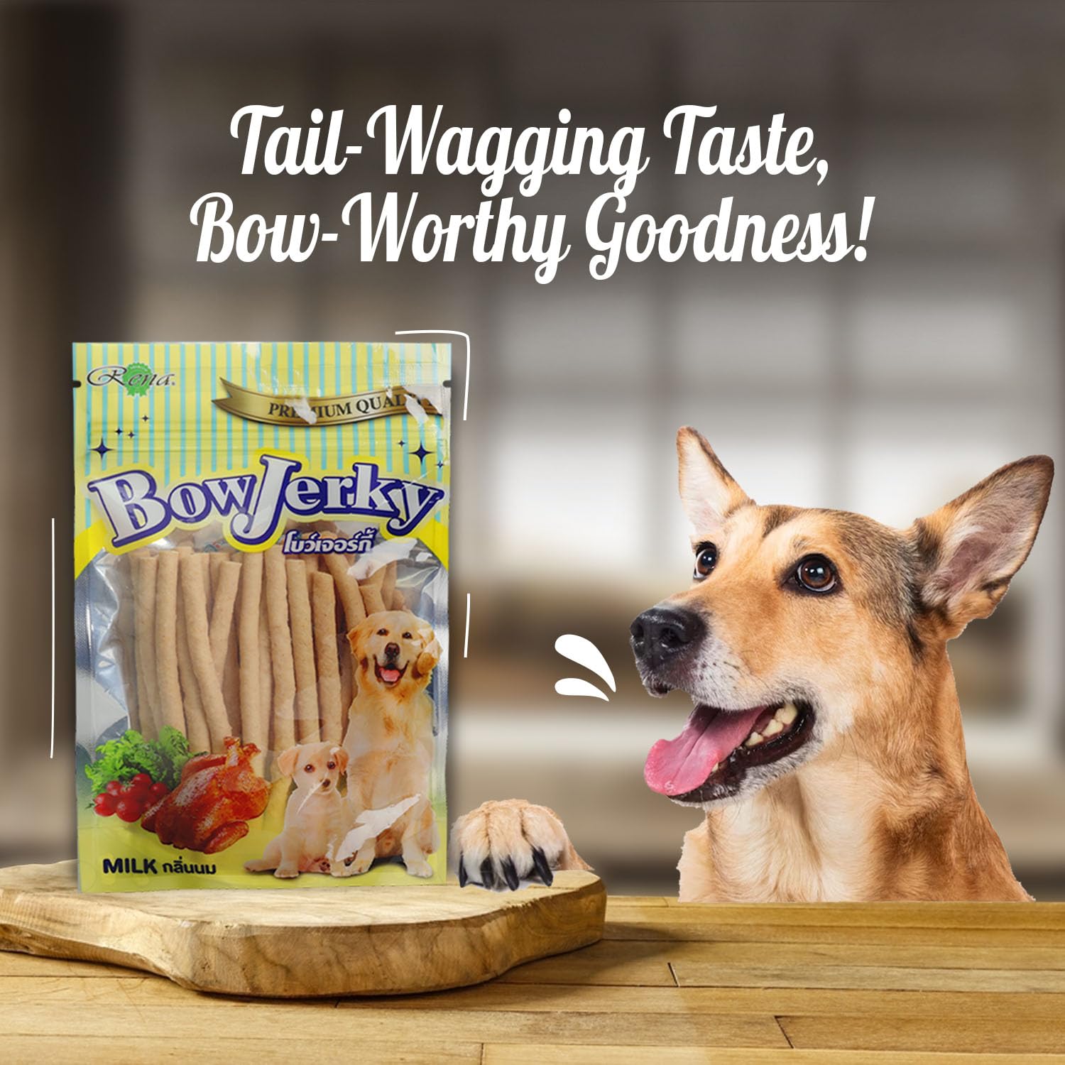 BOW JERKY MILK 800GM