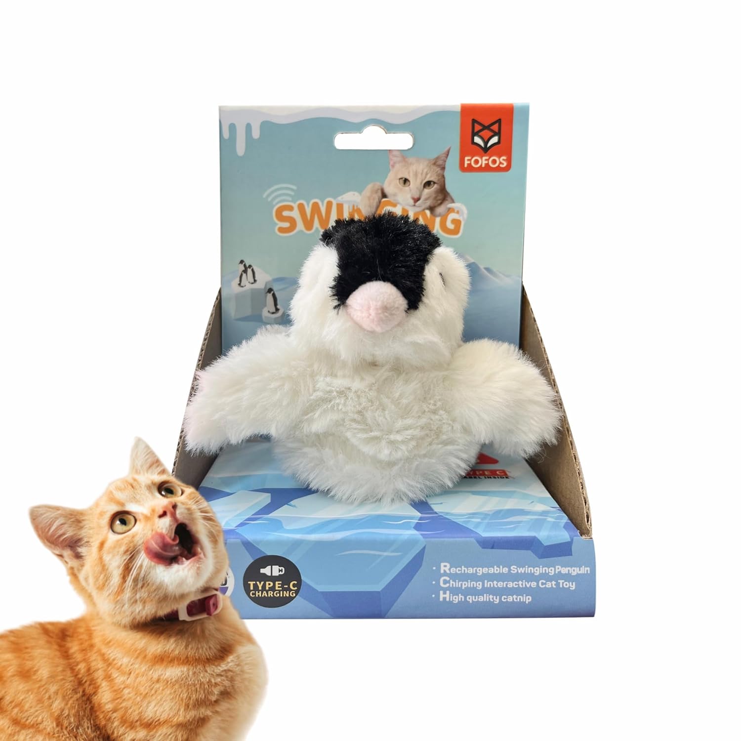 FOFOS WILDLIFE PLUSH PENGUIN