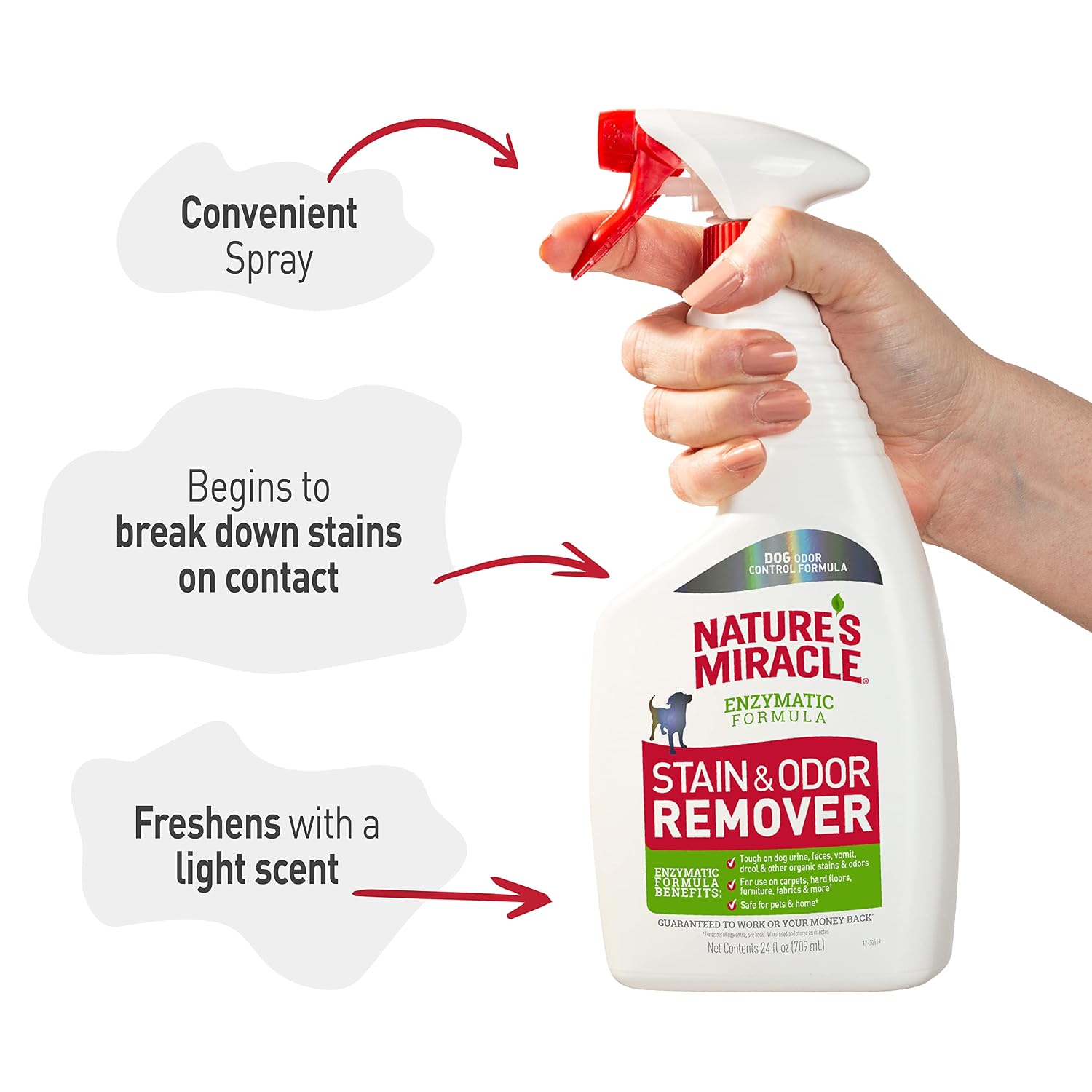 NATURES MIRACLE STAIN AND ODOUR NO MORE MARKING 24 OZ