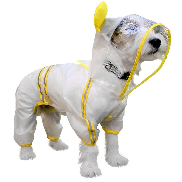 BARKBUTLER FOFOS PET FOUR LEG RAINCOAT YELLOW M 32CM