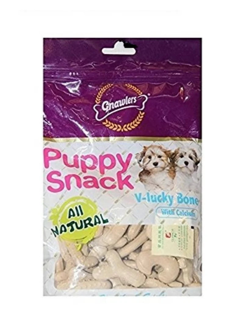 GNAWLERS V LUCKY BONE CALCIUM 270GM(MILK)
