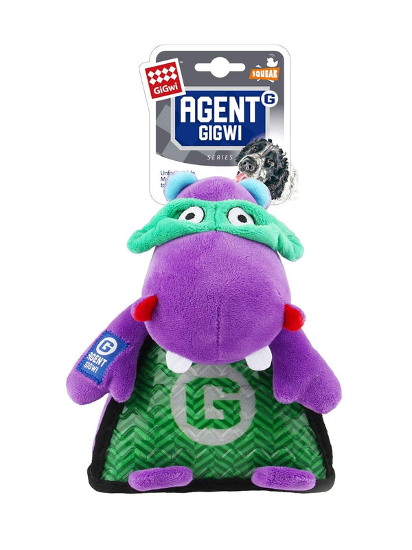 GIGWI AGENT DOG TPR BELLY WITH SQUEAKER S
