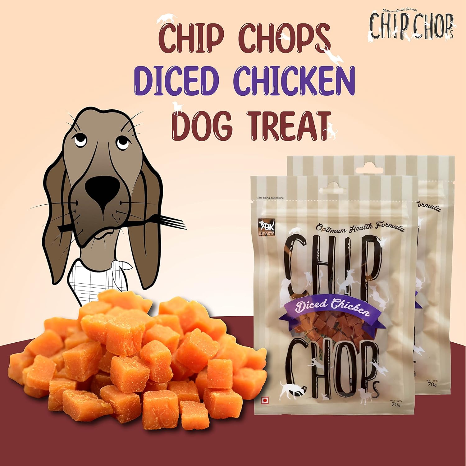 CHIP CHOP DICED CHICKEN 70G