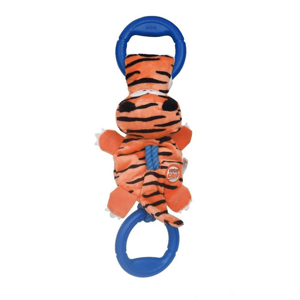 8115 IRON GRIP TIGER PLUSH TUG TOY WITH TPR HANDLE
