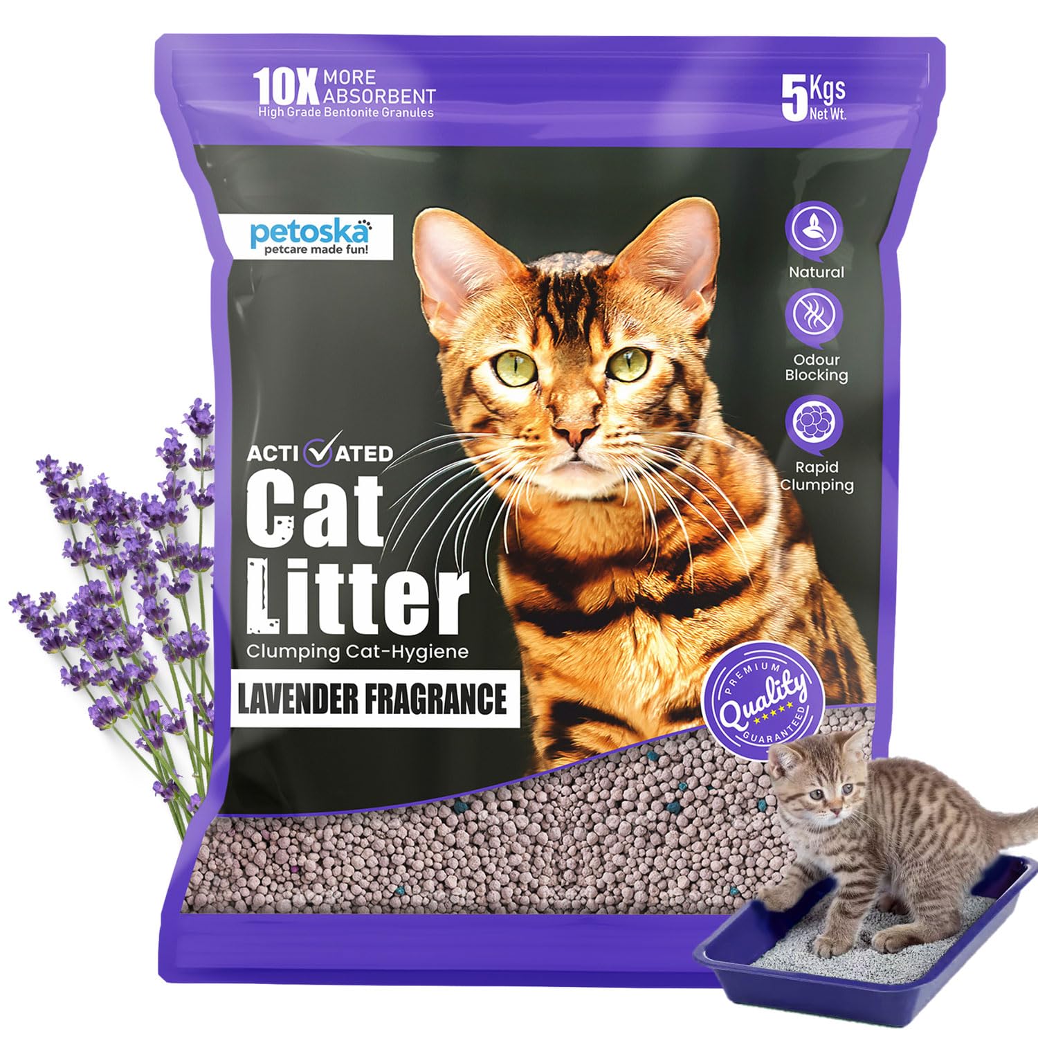 BEST CLEAN CAT LITTER LAVENDER 5KG