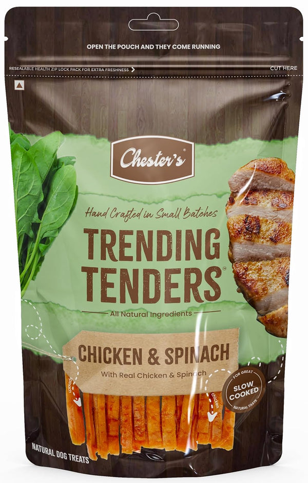 CHESTER TRENDING TENDERS CHICKEN & SPINACH 50GM