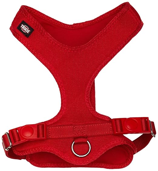TRIXIE COMFORT SOFT TOURING HARNESS S M 35 60CM 20MM RED